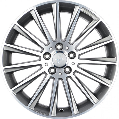 Keskin KT18 Turbo palladium front polish 8x18 ET45 - LK5/112 ML72.6