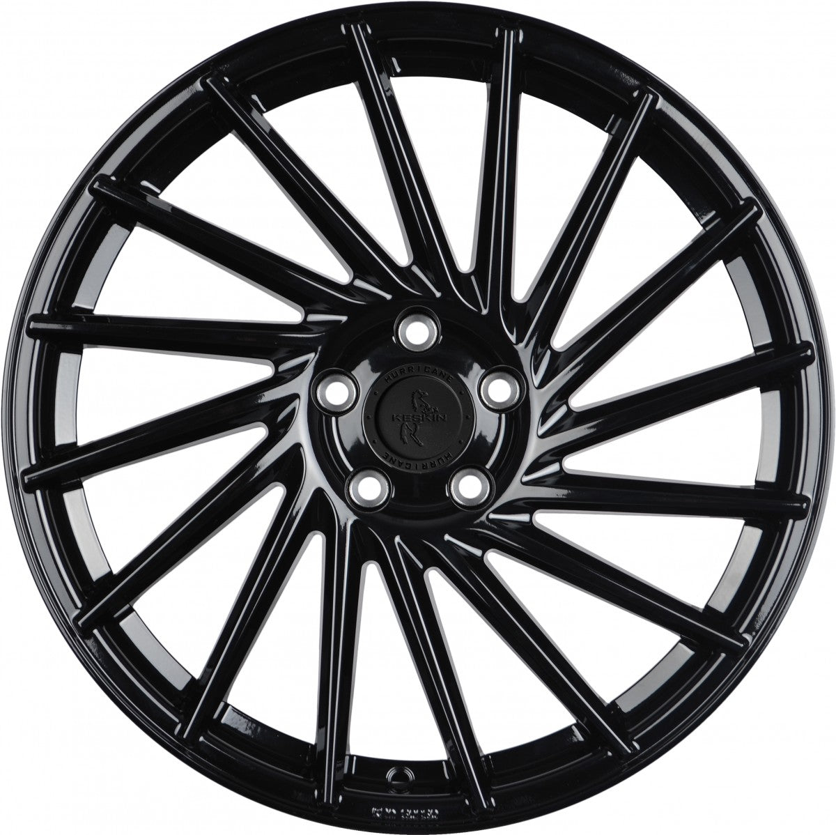 Keskin KT17 Hurricane matt black painted 8.5x19 ET45 - LK5/108 ML72.6