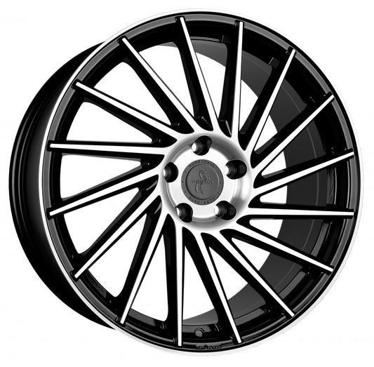 Keskin KT17 Hurricane black front polish 8.5x19 ET40 - LK5/114.3 ML72.6