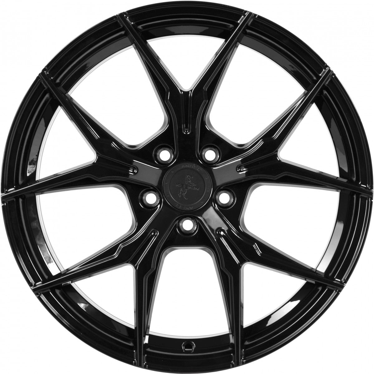 Keskin KT19 Angel black painted 8.5x19 ET30 - LK5/112 ML72.6