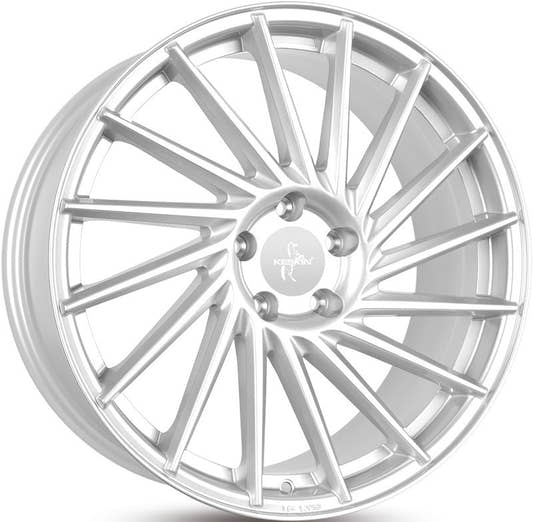 Keskin KT17 Hurricane crystal silver Alufelge 10x22 Zoll ET50 LK 5x112 ML66.6
