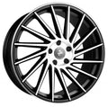 Keskin KT17 Hurricane matt black front polish Alufelge 9.5x21 Zoll ET38 LK 5x120 ML74.1