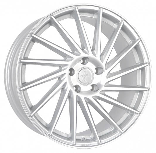 Keskin KT17 Hurricane silver front polish Alufelge 10x22 Zoll ET40 LK 5x120 ML74.1