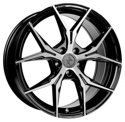 Keskin KT19 Angel black front polish 8x18 ET45 - LK5/112 ML72.6