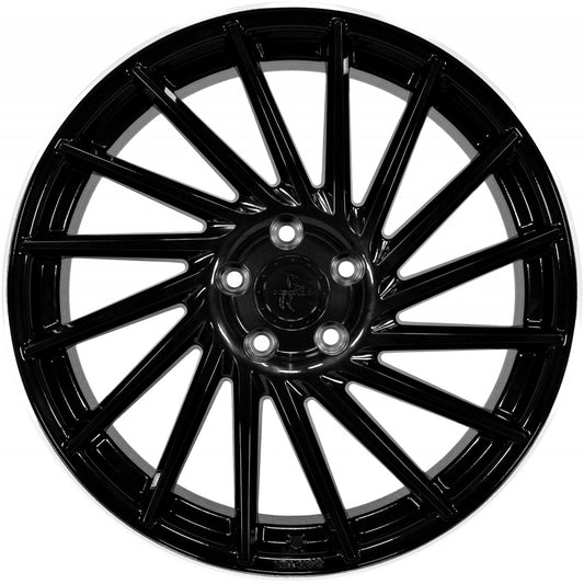 Keskin KT17 Hurricane black lip polish 8.5x19 ET45 - LK5/112 ML72.6