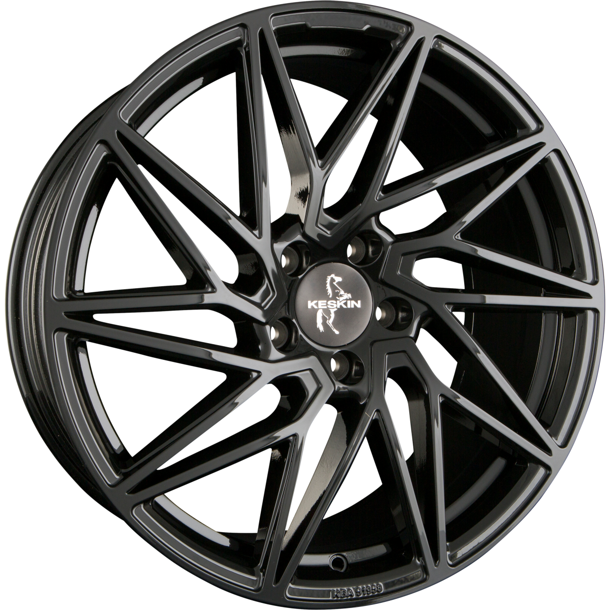 Keskin KT20 Future black painted Alufelge 8.5x19 Zoll ET30 LK 5x112 ML72.6 – Bild 4