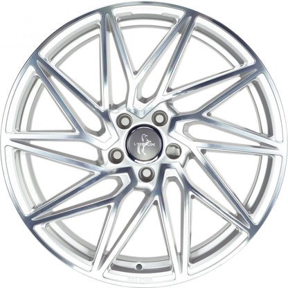 Keskin KT20 Future silver front polish 8.5x19 ET45 - LK5/112 ML72.6