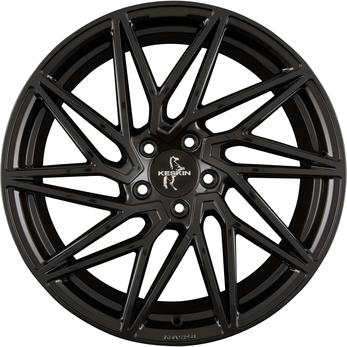 Keskin KT20 Future black painted Alufelge 8x18 Zoll ET30 LK 5x100 ML57.1 – Bild 3