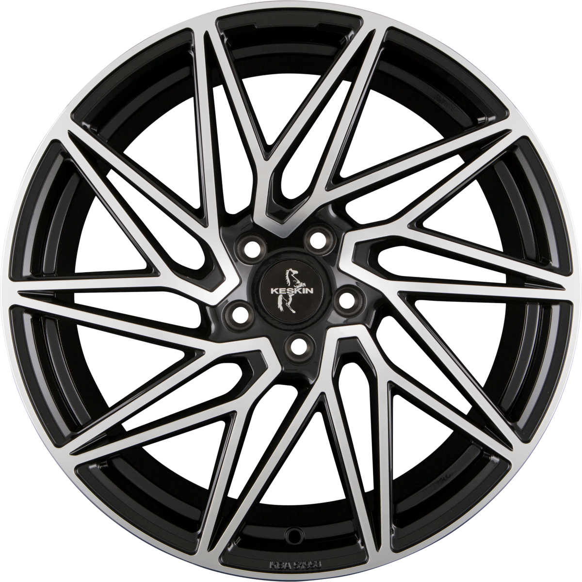 Keskin KT20 Future black front polish Alufelge 8x18 Zoll ET45 LK 5x108 ML72.6 – Bild 4