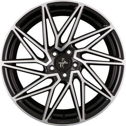 Keskin KT20 Future black front polish Alufelge 8x18 Zoll ET45 LK 5x108 ML72.6 – Bild 4