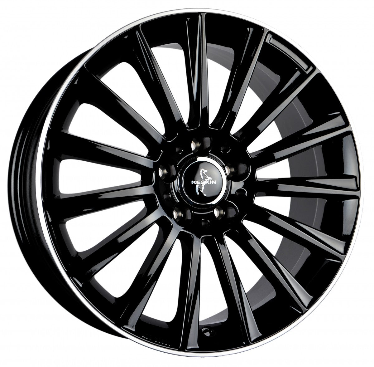 Keskin KT18 Turbo black lip polish Alufelge 8.5x20 Zoll ET30 LK 5x120 ML72.6