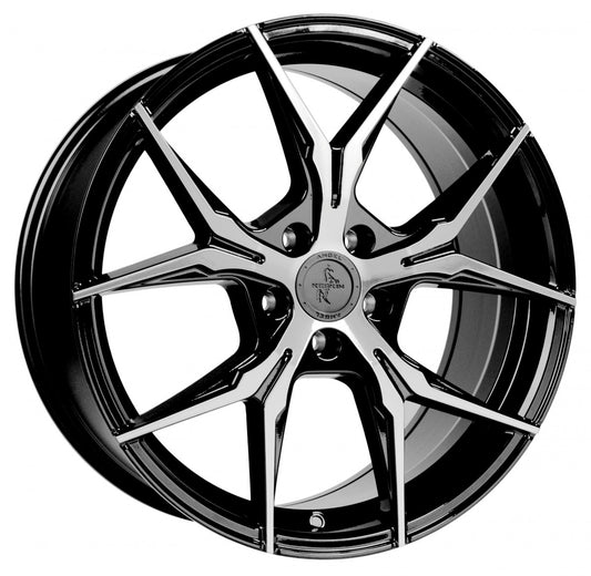 Keskin KT19 Angel black front polish 8.5x19 ET30 - LK5/112 ML72.6