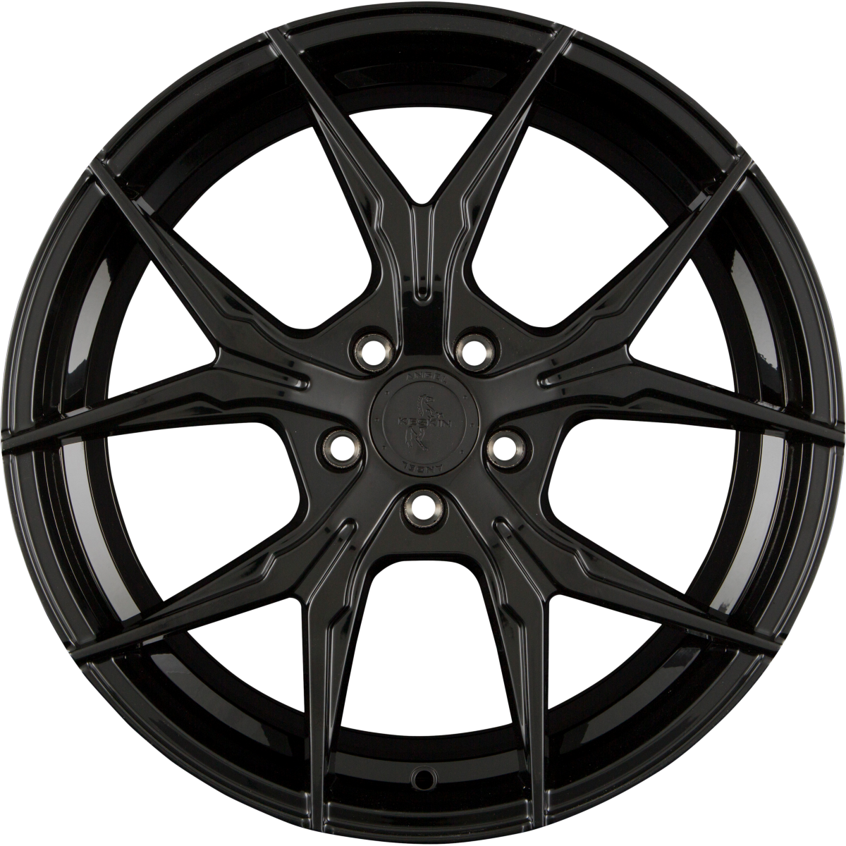 Keskin KT19 Angel black painted Alufelge 8x18 Zoll ET40 LK 5x114.3 ML72.6 – Bild 3