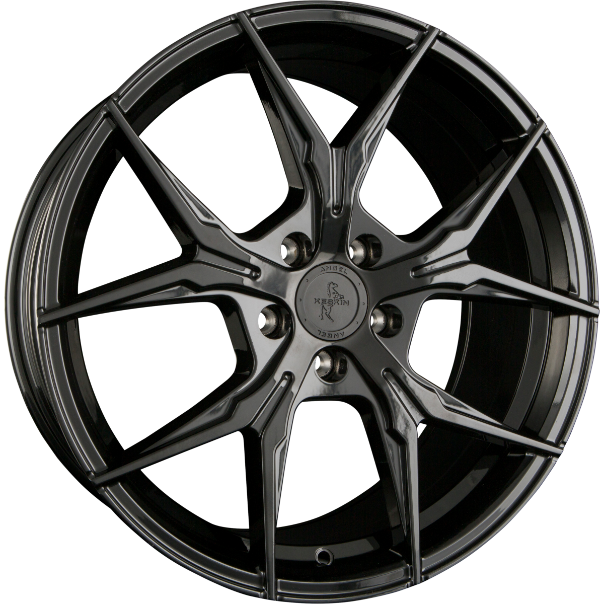 Keskin KT19 Angel black painted Alufelge 8x18 Zoll ET40 LK 5x114.3 ML72.6 – Bild 4