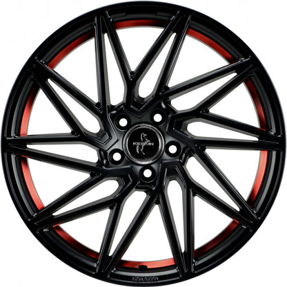 Keskin KT20 Future matt black red inside 8.5x19 ET30 - LK5/112 ML72.6