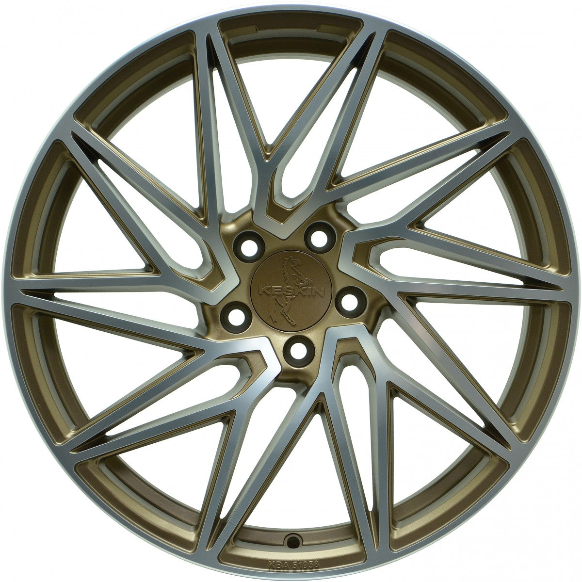 Keskin KT20 Future bronze front polish 8.5x19 ET45 - LK5/112 ML72.6