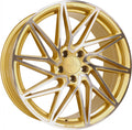 Keskin KT20 Future gold front polish Alufelge 8.5x19 Zoll ET45 LK 5x112 ML72.6
