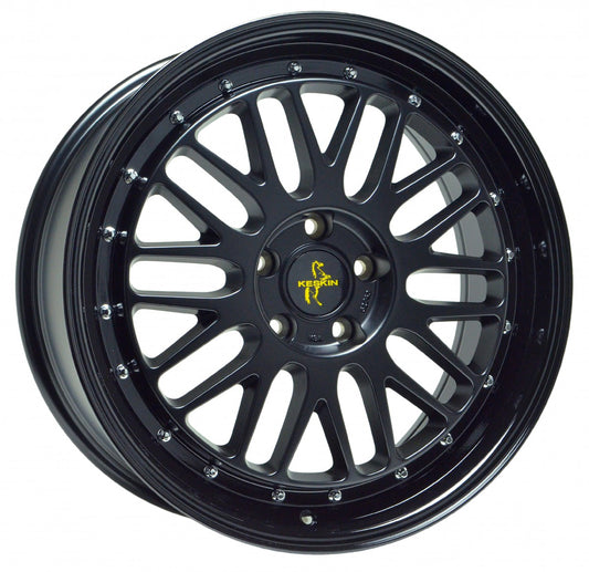 Keskin KT22 Retro matt black painted 8.5x19 ET30 - LK5/100 ML57.1