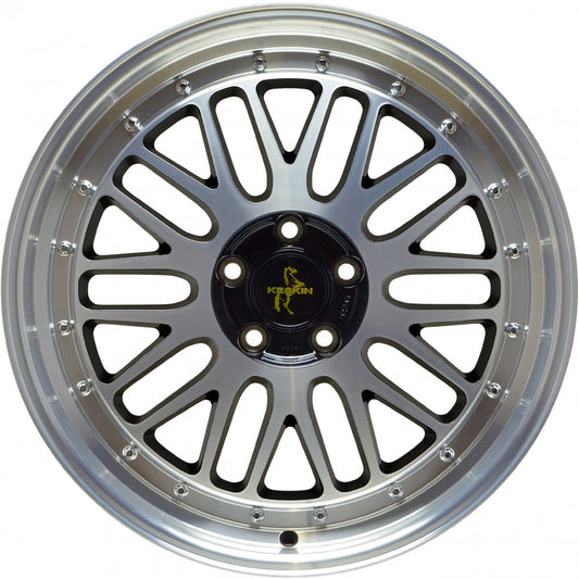 Keskin KT22 Retro black front polish 8.5x19 ET30 - LK5/100 ML57.1