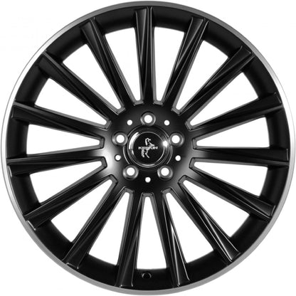 Keskin KT18 Turbo matt black lip polish 8.5x19 ET30 - LK5/112 ML72.6