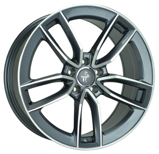 Keskin KT21 Elegant palladium front polish 7.5x17 ET45 - LK5/112 ML66.6