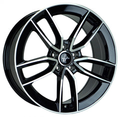 Keskin KT21 Elegant black front polish Alufelge 7.5x17 Zoll ET30 LK 5x112 ML66.6