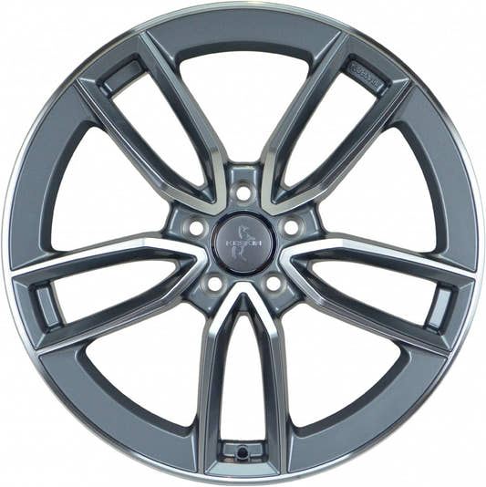 Keskin KT21 Elegant palladium front polish Alufelge 7.5x17 Zoll ET30 LK 5x112 ML66.6