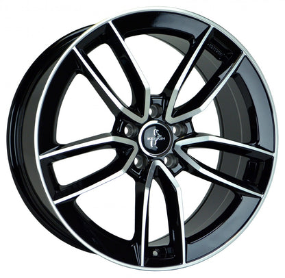 Keskin KT21 Elegant black front polish 7.5x17 ET45 - LK5/108 ML72.6
