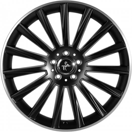 Keskin KT18 Turbo matt black lip polish Alufelge 10x22 Zoll ET50 LK 5x112 ML66.6
