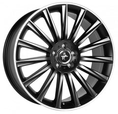 Keskin KT18 Turbo matt black lip polish Alufelge 7x17 Zoll ET35 LK 5x120 ML72.6