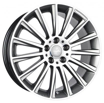 Keskin KT18 Turbo palladium front polish 7x17 ET38 - LK5/112 ML66.6
