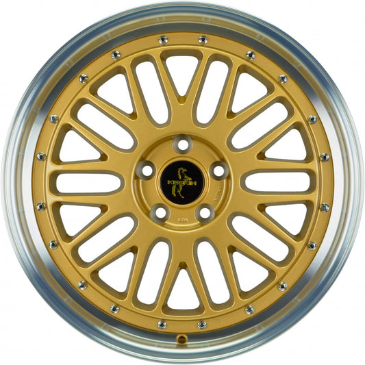 Keskin KT22 Retro gold lip polish 8.5x19 ET30 - LK5/100 ML57.1