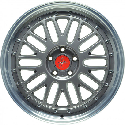 Keskin KT22 Retro titan grey lip polish 8.5x19 ET30 - LK5/112 ML72.6