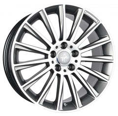 Keskin KT18 Turbo palladium front polish Alufelge 10x22 Zoll ET58 LK 5x130 ML84.1