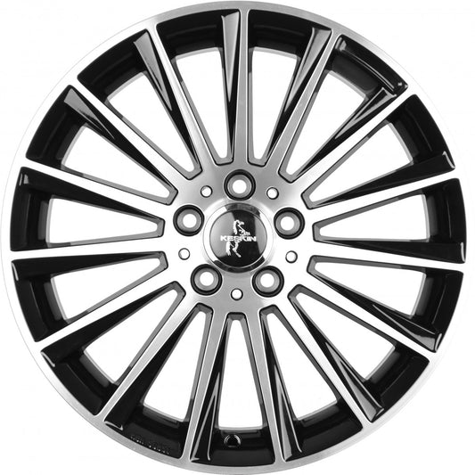 Keskin KT18 Turbo black front polish 9.5x20 ET35 - LK5/120 ML72.6