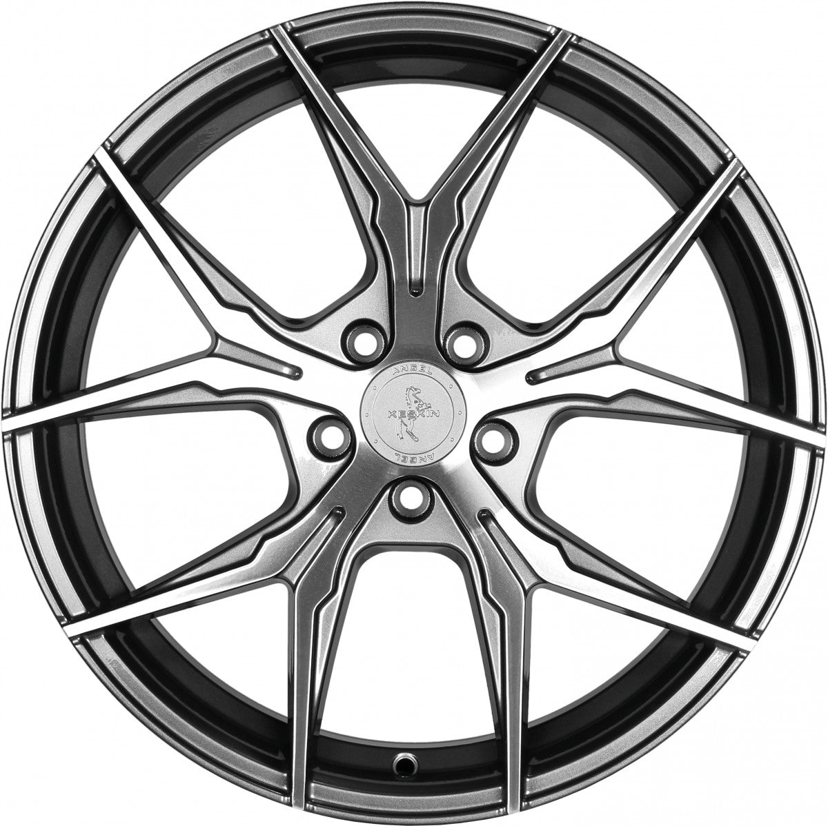 Keskin KT19 Angel palladium front polish 8.5x19 ET40 - LK5/114.3 ML72.6