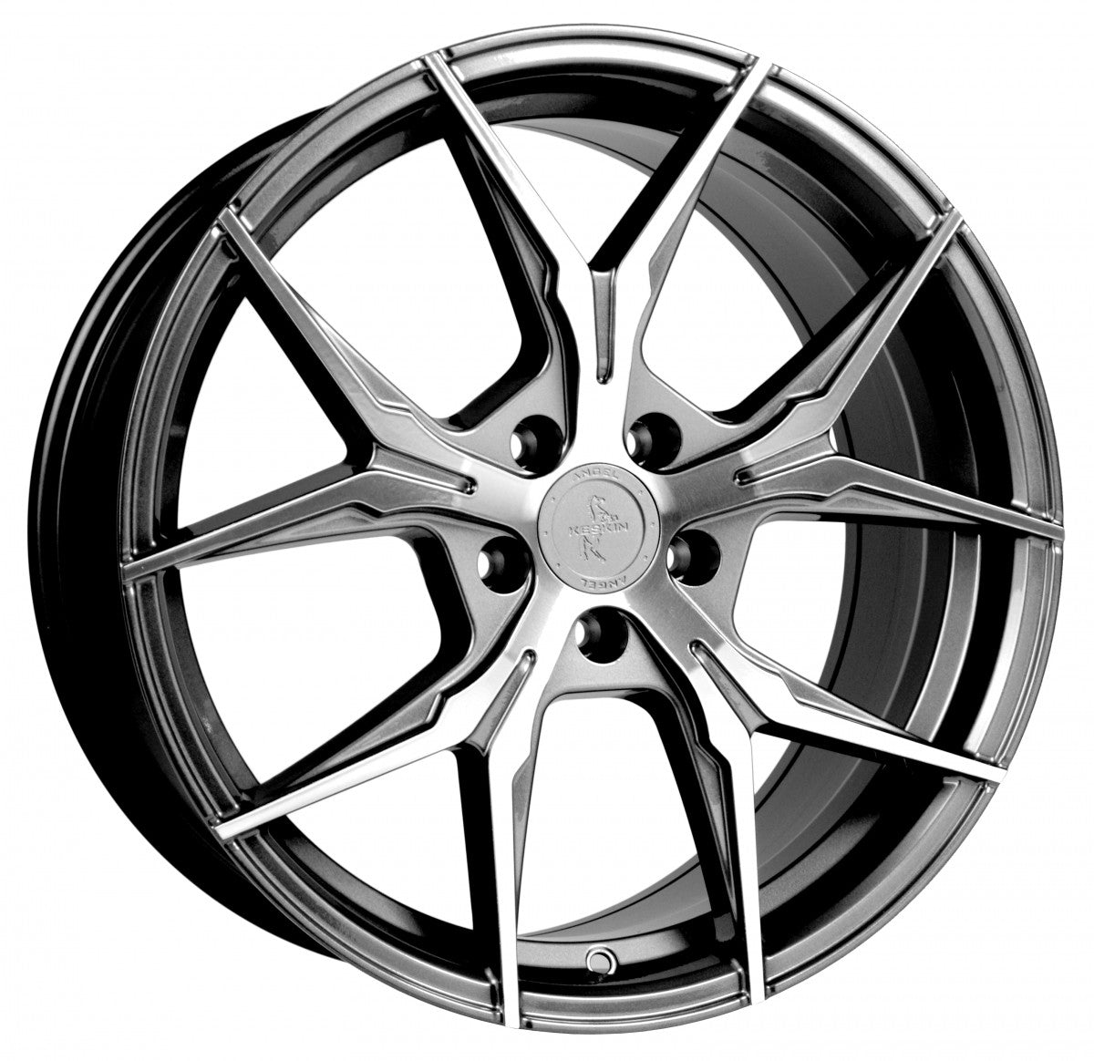 Keskin KT19 Angel palladium front polish 8.5x19 ET45 - LK5/108 ML72.6