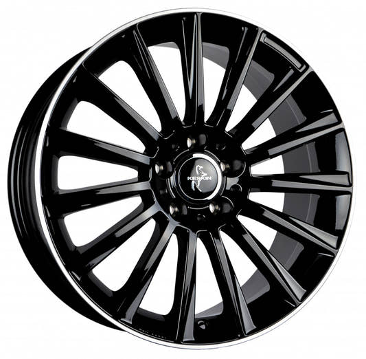 Keskin KT18 Turbo black lip polish Alufelge 7x17 Zoll ET38 LK 5x112 ML66.6