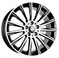 Keskin KT18 Turbo black front polish Alufelge 10x22 Zoll ET40 LK 5x130 ML84.1