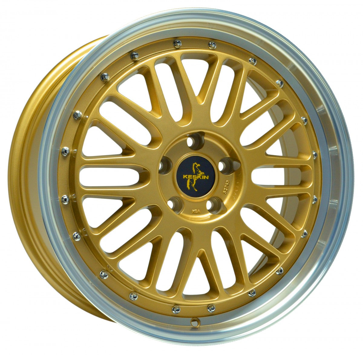Keskin KT22 Retro gold lip polish 8x18 ET35 - LK5/120 ML72.6