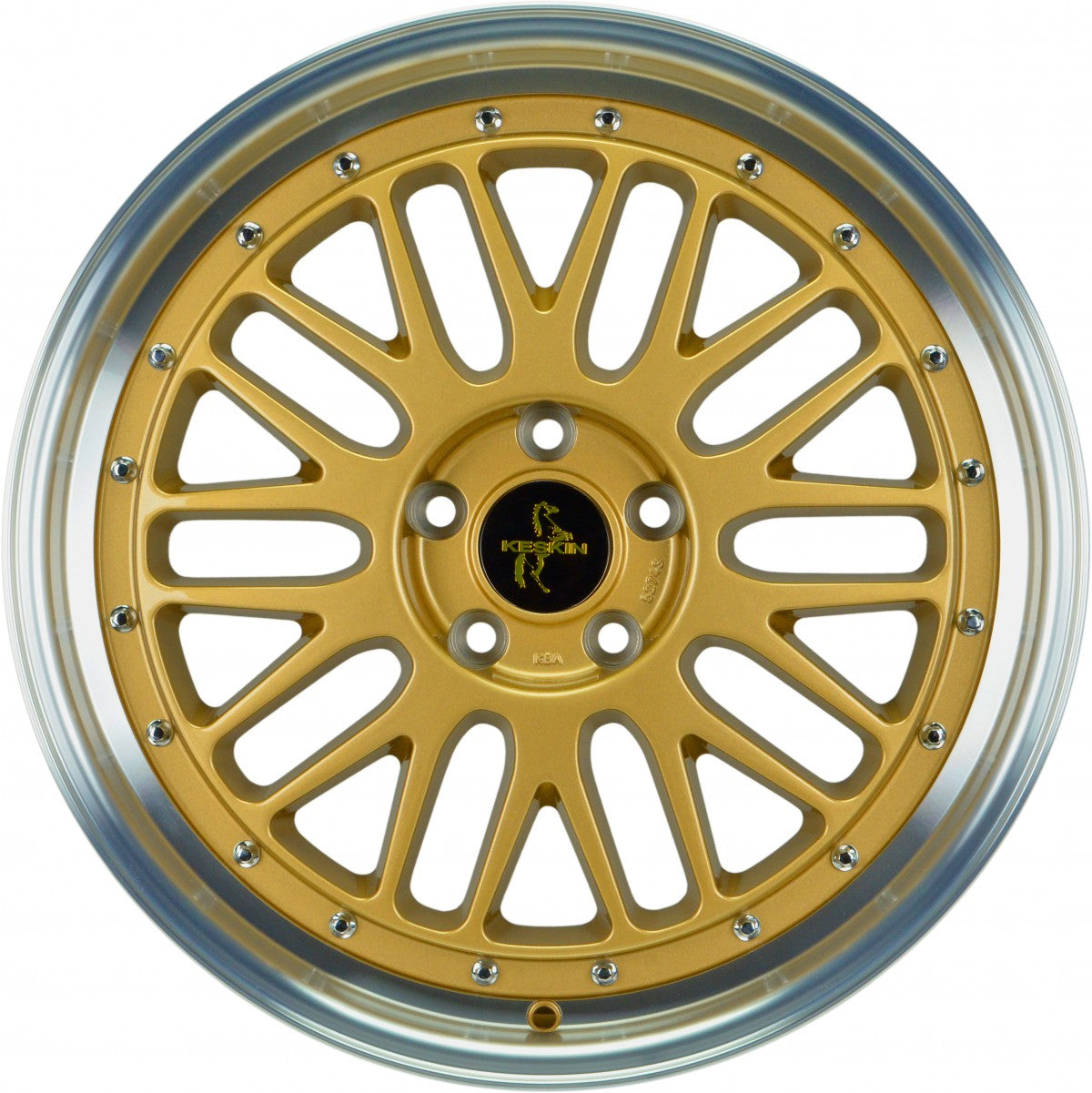 Keskin KT22 Retro gold lip polish 8x18 ET35 - LK5/120 ML72.6