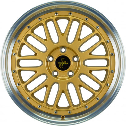Keskin KT22 Retro gold lip polish 8x18 ET35 - LK5/120 ML72.6
