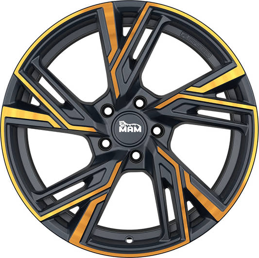 MAM RS5 matt black front copper Alufelge 8x18 Zoll ET38 LK 5x100 ML63.4