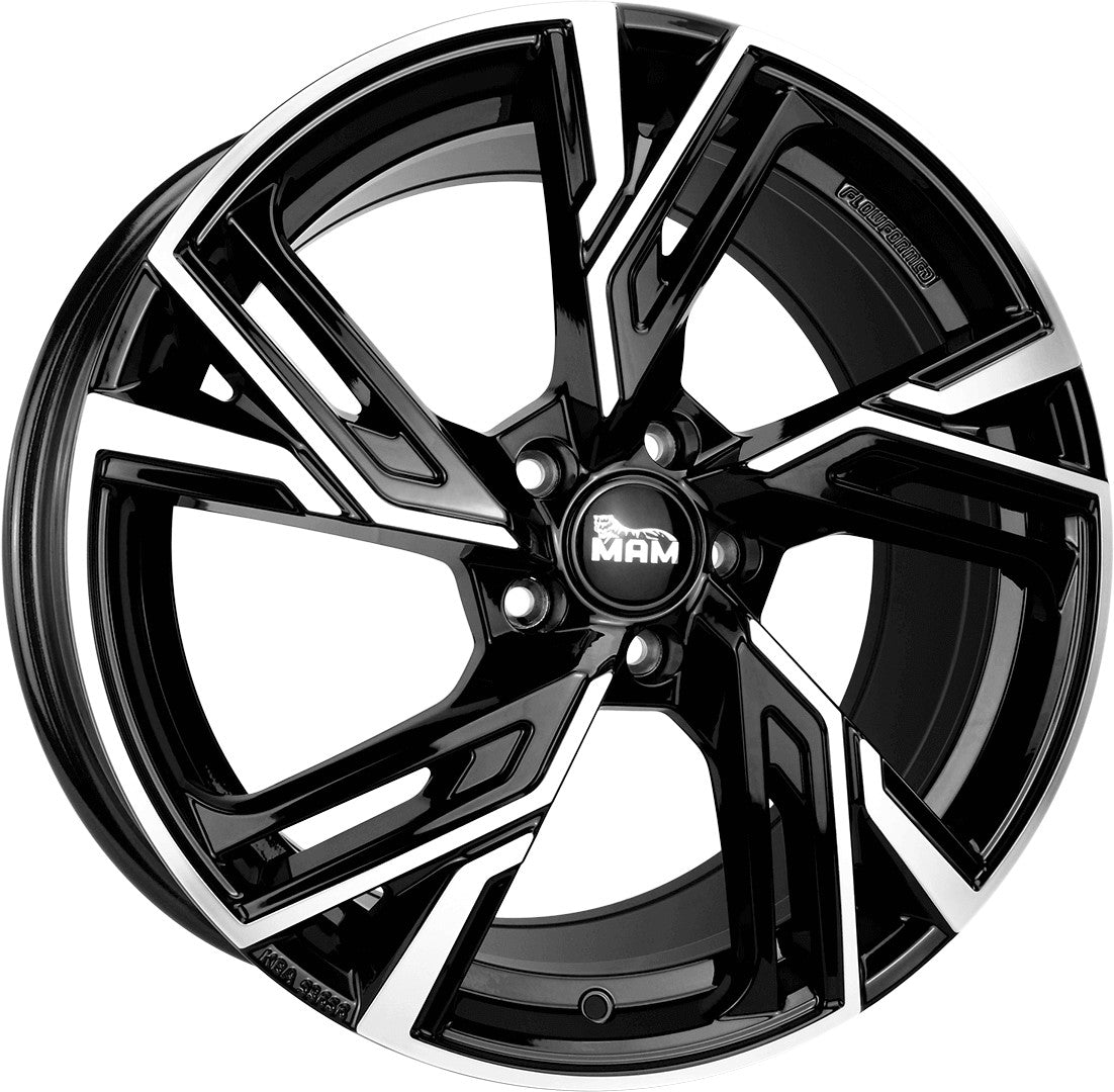 MAM RS5 black front polish 8.5x20 ET30 - LK5/112 ML66.6