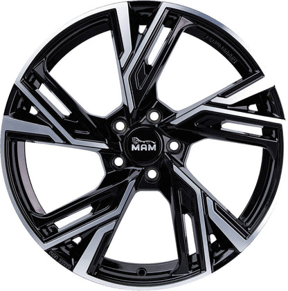 MAM RS5 black front polish 8.5x20 ET30 - LK5/112 ML66.6