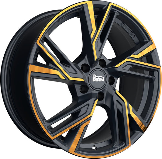 MAM RS5 matt black front copper 8.5x20 ET35 - LK5/120 ML72.6