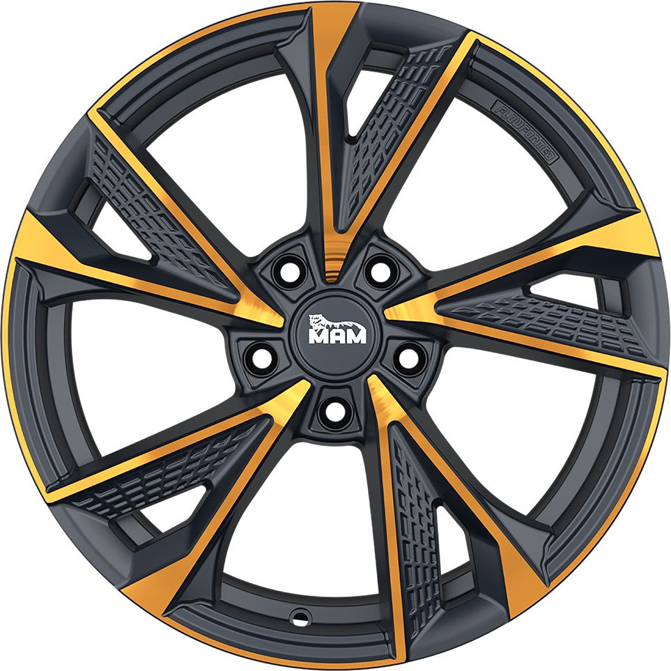 MAM RS6 matt black front copper 8.5x20 ET42 - LK5/112 ML66.6