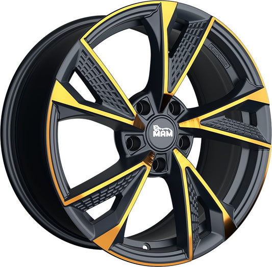 MAM RS6 matt black front copper 8.5x20 ET40 - LK5/108 ML72.6