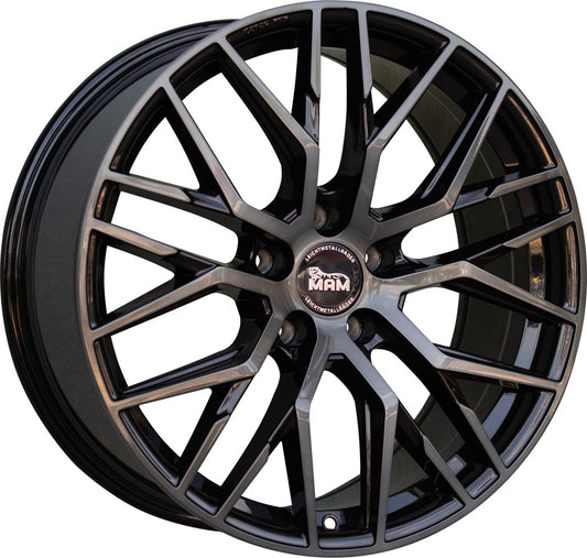 MAM RS4 gun metal brushed 8.5x20 ET45 - LK5/108 ML72.6