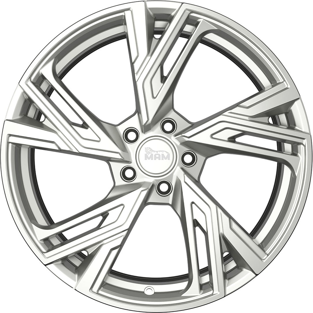 MAM RS5 silver painted 7x16 ET38 - LK5/100 ML63.4